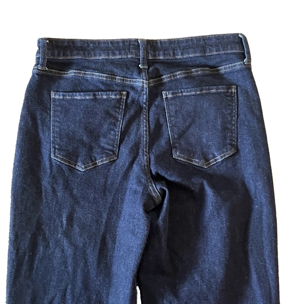 KUT From The Kloth Fay Fab Ab Straight Leg Jeans Dark Wash Cuffed Women's 8 - Picture 3 of 5